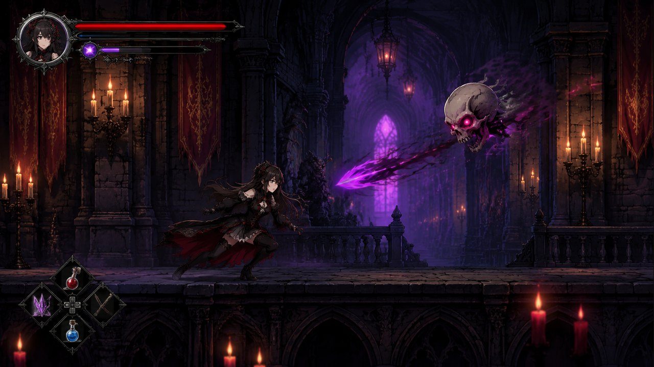 哥特少女勇闯恶魔城2 角色路线 场景图 3